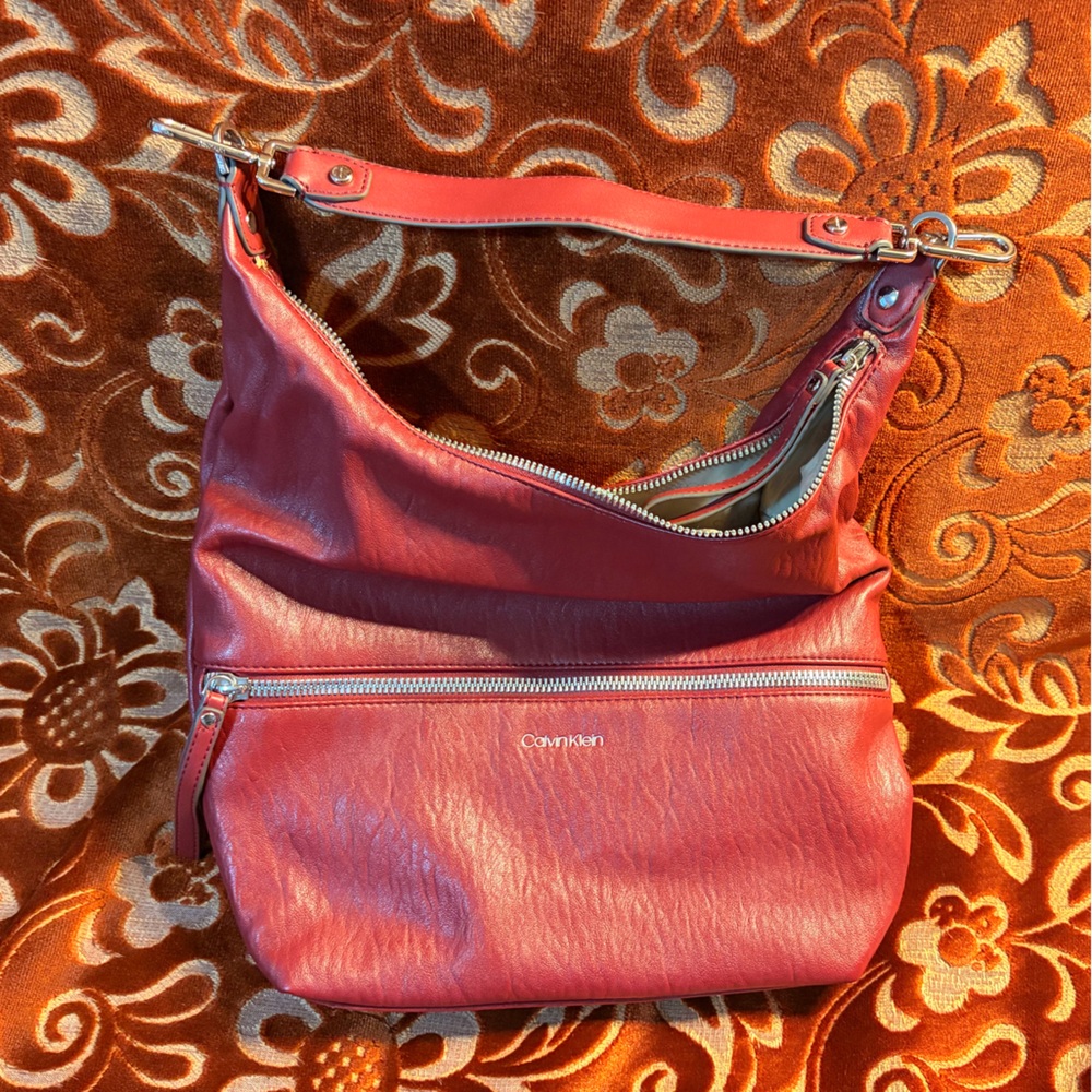 Calvin Klein Vegan Leather Women's Shoulder Bag w/ Crossbody Strap